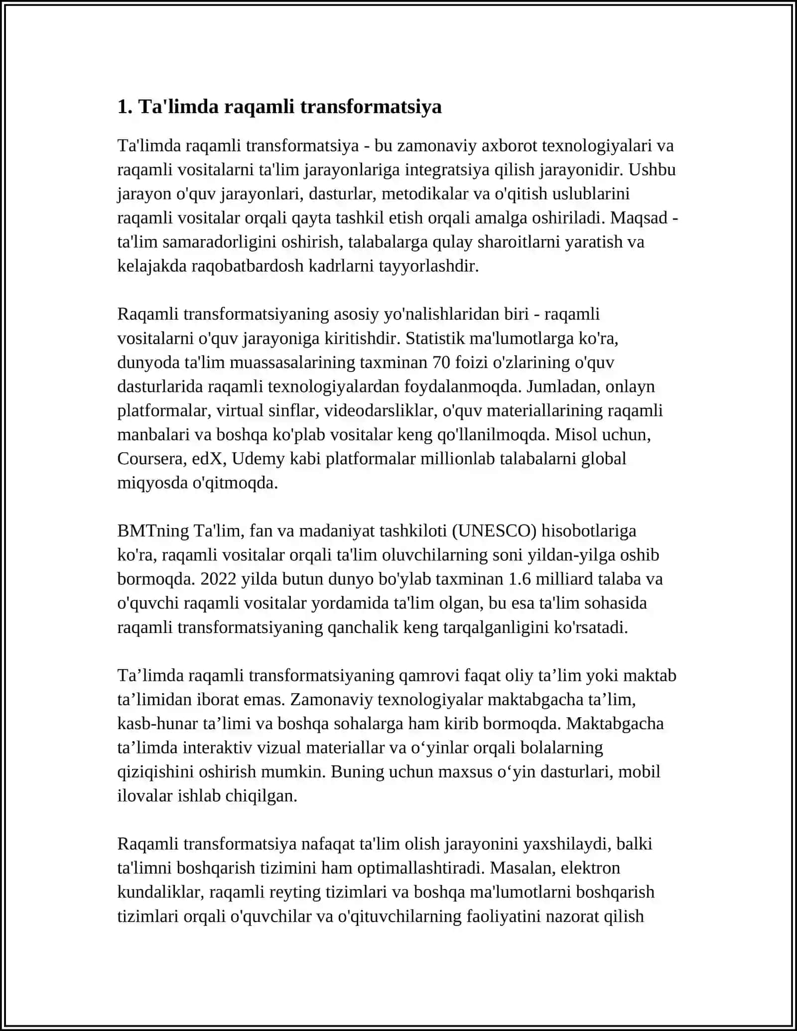 TA'LIM SOHASIDAGI DAVLAT SIYOSATINING USTUVOR YO'NALISHLARI 3