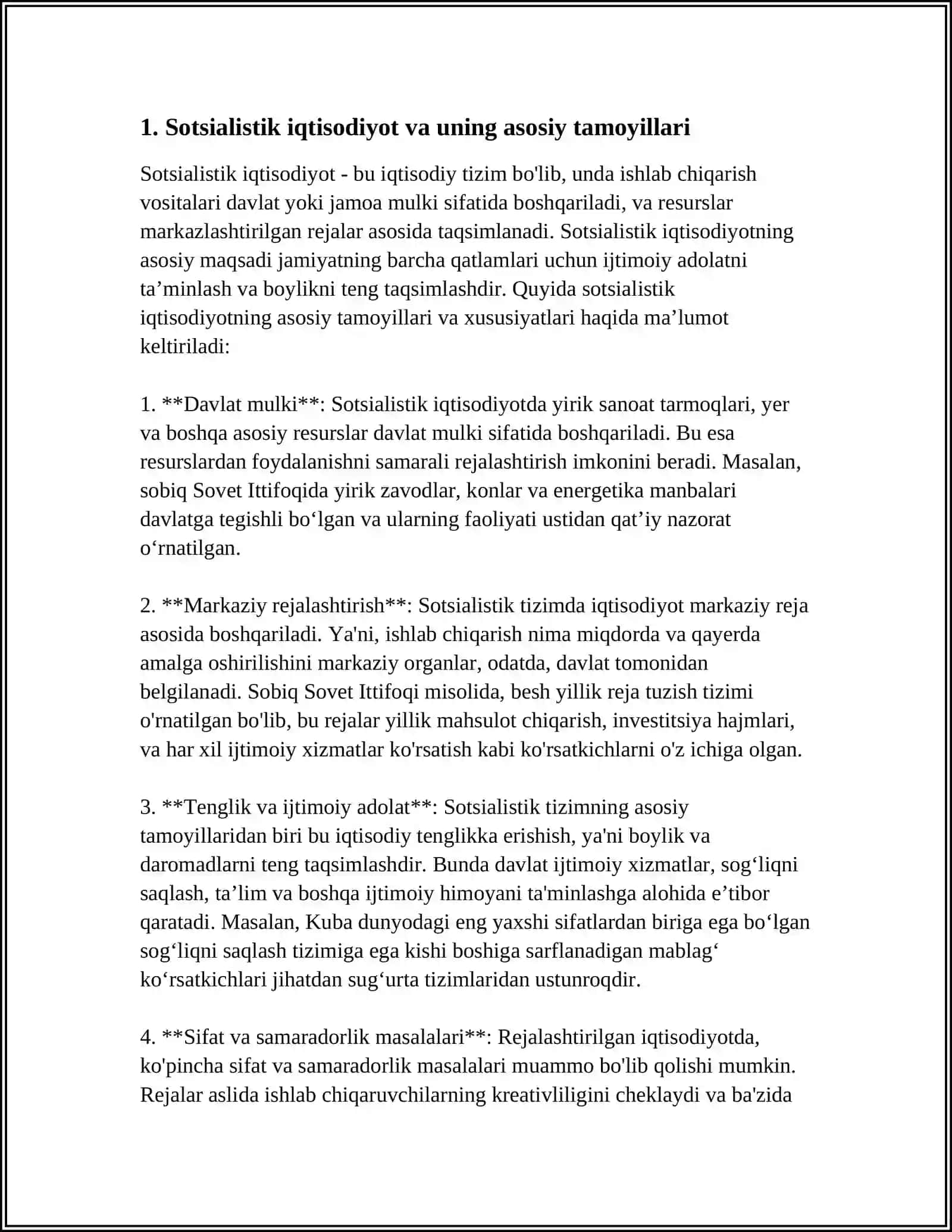Sotsialistik iqtisodiyot va uning asosiy tamoyillari 3