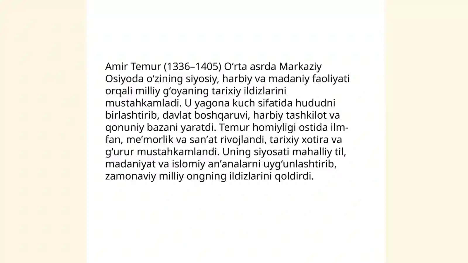Milliy gʻoya va maʼnaviyatning tarixiy ildizlar 3