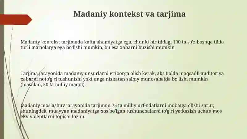 Tarjimaning pragmatik masalalari 3