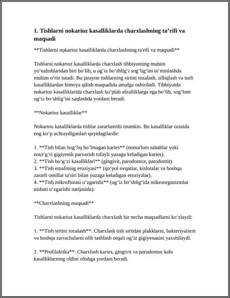 Tishlarni nokarioz kasalliklarda charxlashning biologik mexanik va estetik tamoyillari 3