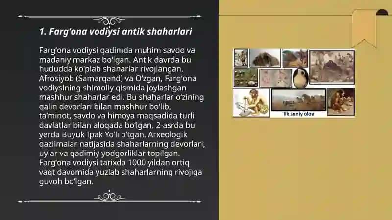 Fargʻona vodiysi antik davr shahar topografiyasini oʻrganilishiga oid 3