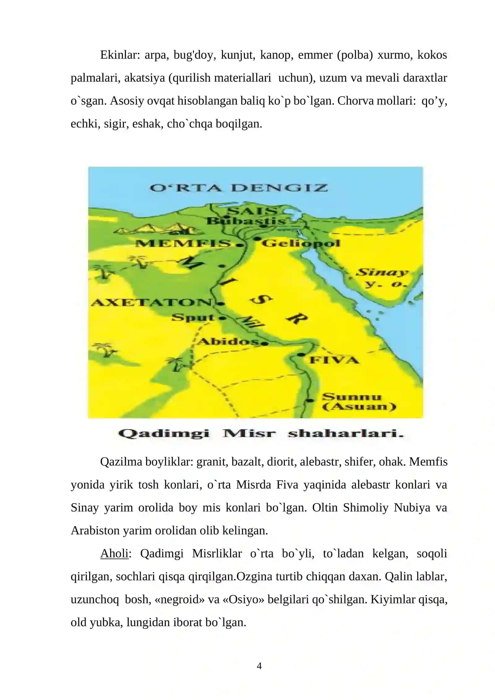 ILK VA QADIMGI MISR PODSHOLIGI 3