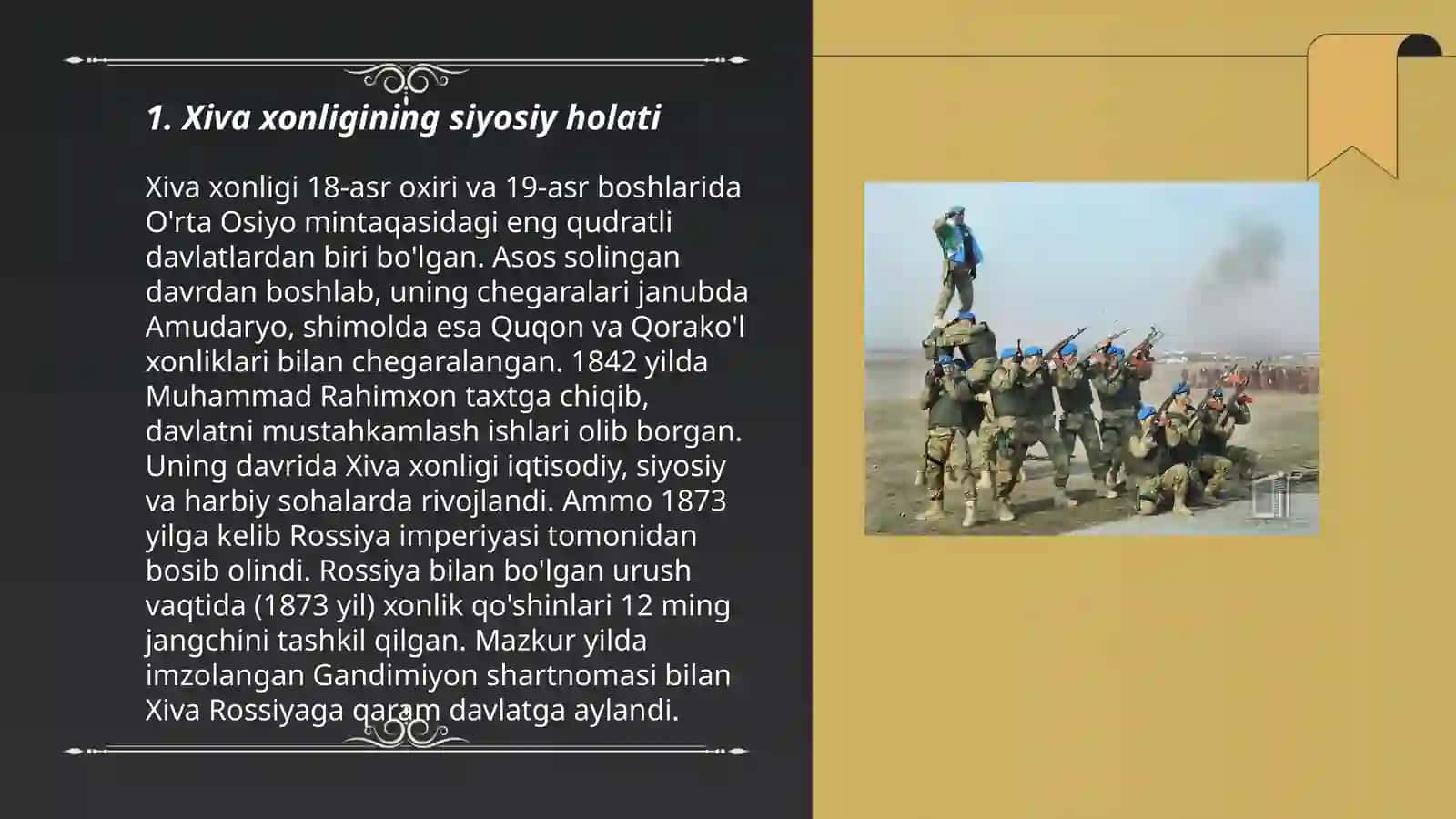 Rossiya imperiyasining Xiva xonligiga qarshi harbiy yurishi 3