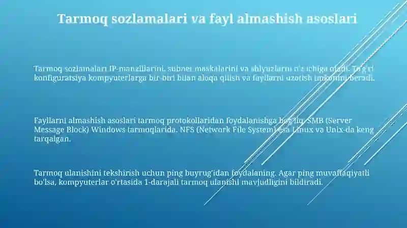 Qo‘shni kompyuterlar bilan tarmoq orqali fayl almashinuvi 3