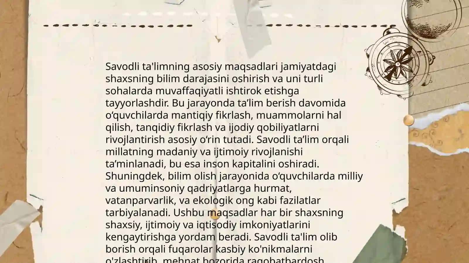MUNIS XORAZMIYNING ''SAVODITA'LIM ''ASARINING DIDAKTIK AHAMIYATI 3