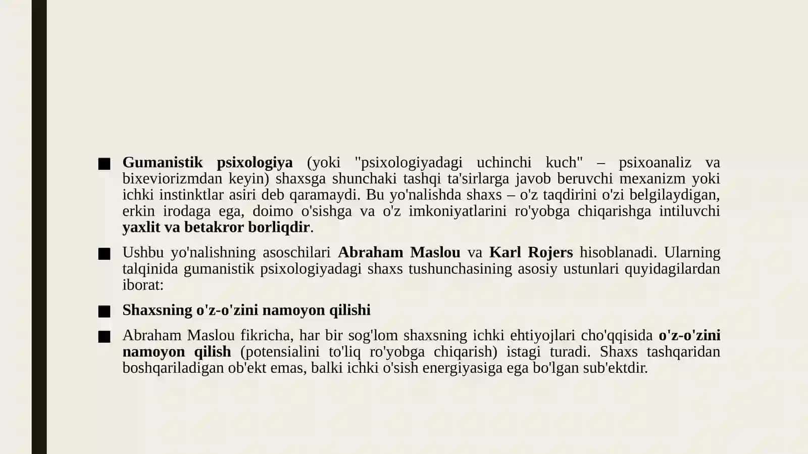 Gumanistik psixologiyada shaxs 3