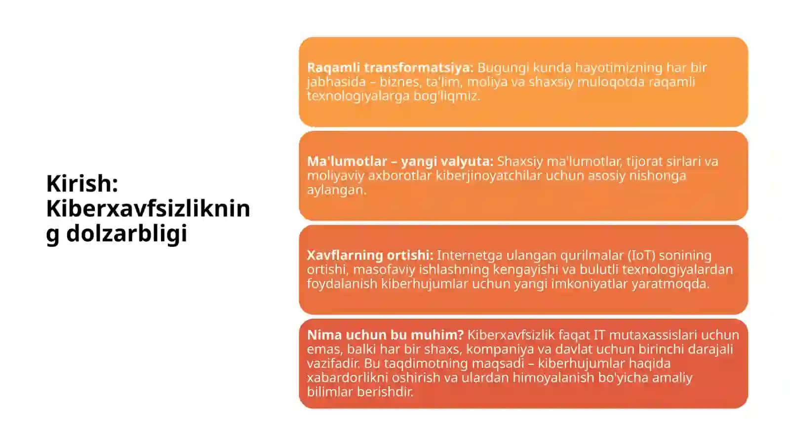 Kiberhujum turlari va ulardan himoyalanish usullari 3