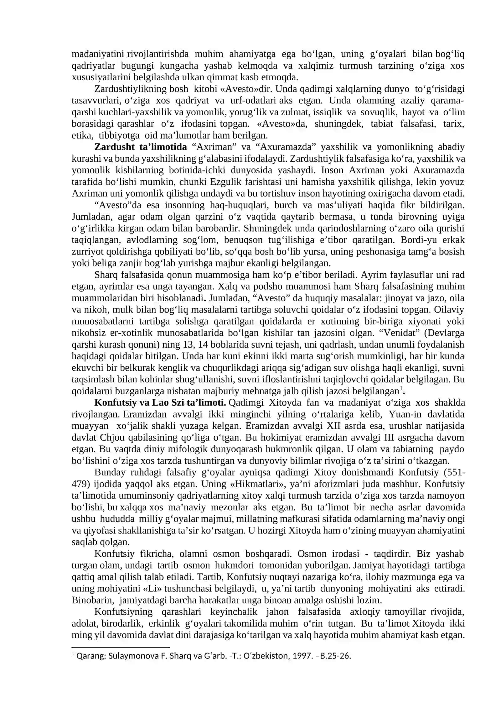Falsafiy tafakkur taraqqiyoti bosqichlari: Sharq falsafasi 3