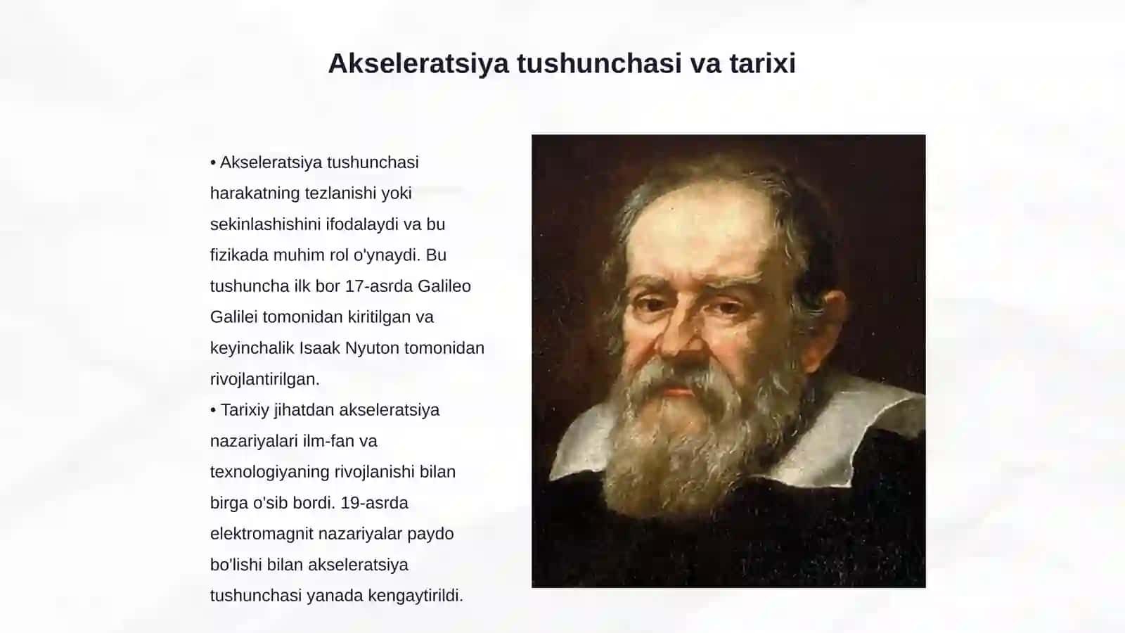 Akseleratsiya nazariyalari 3