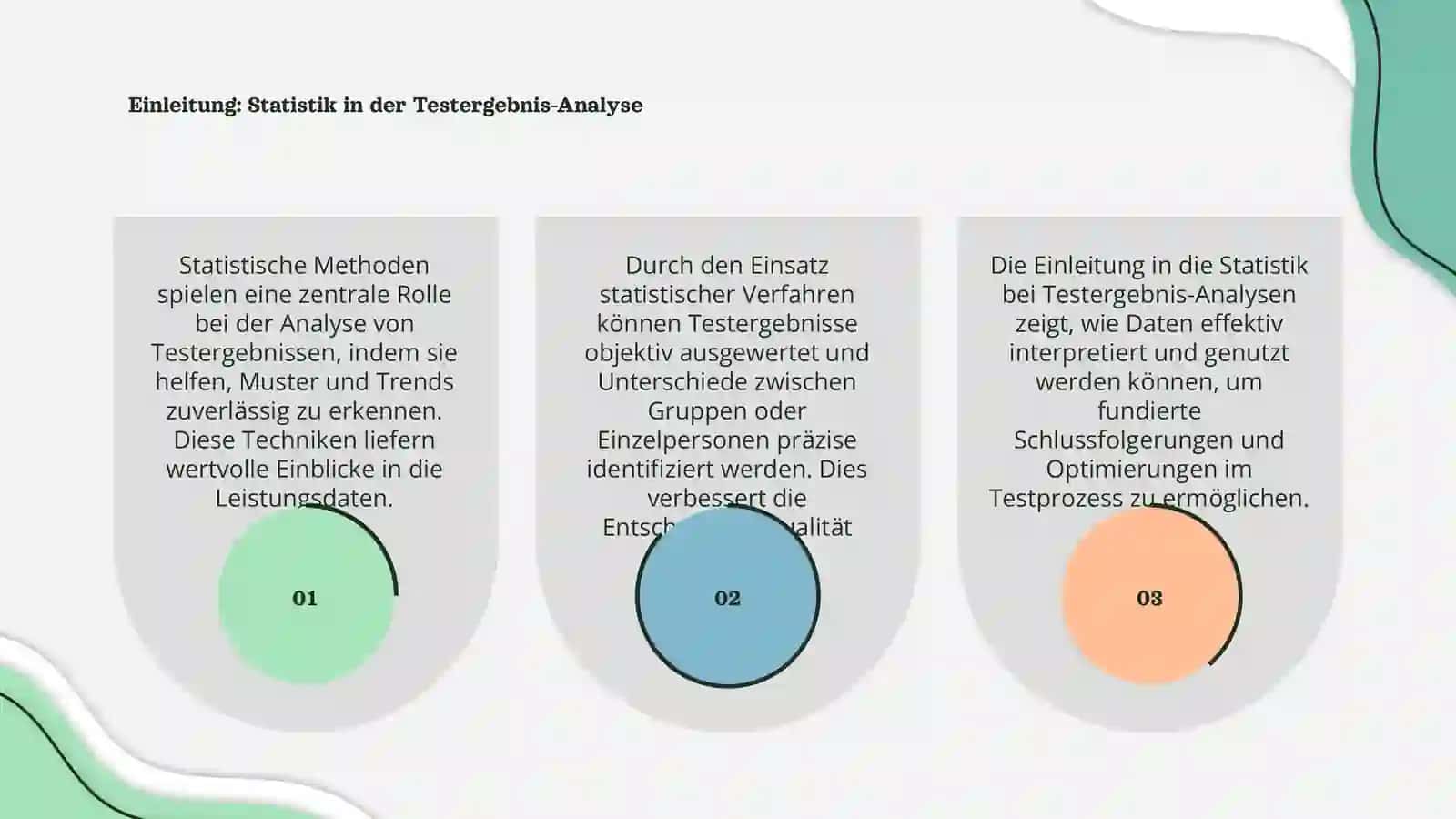 Anwendung statistischer Methoden bei der Analyse von Testergebnissen 3