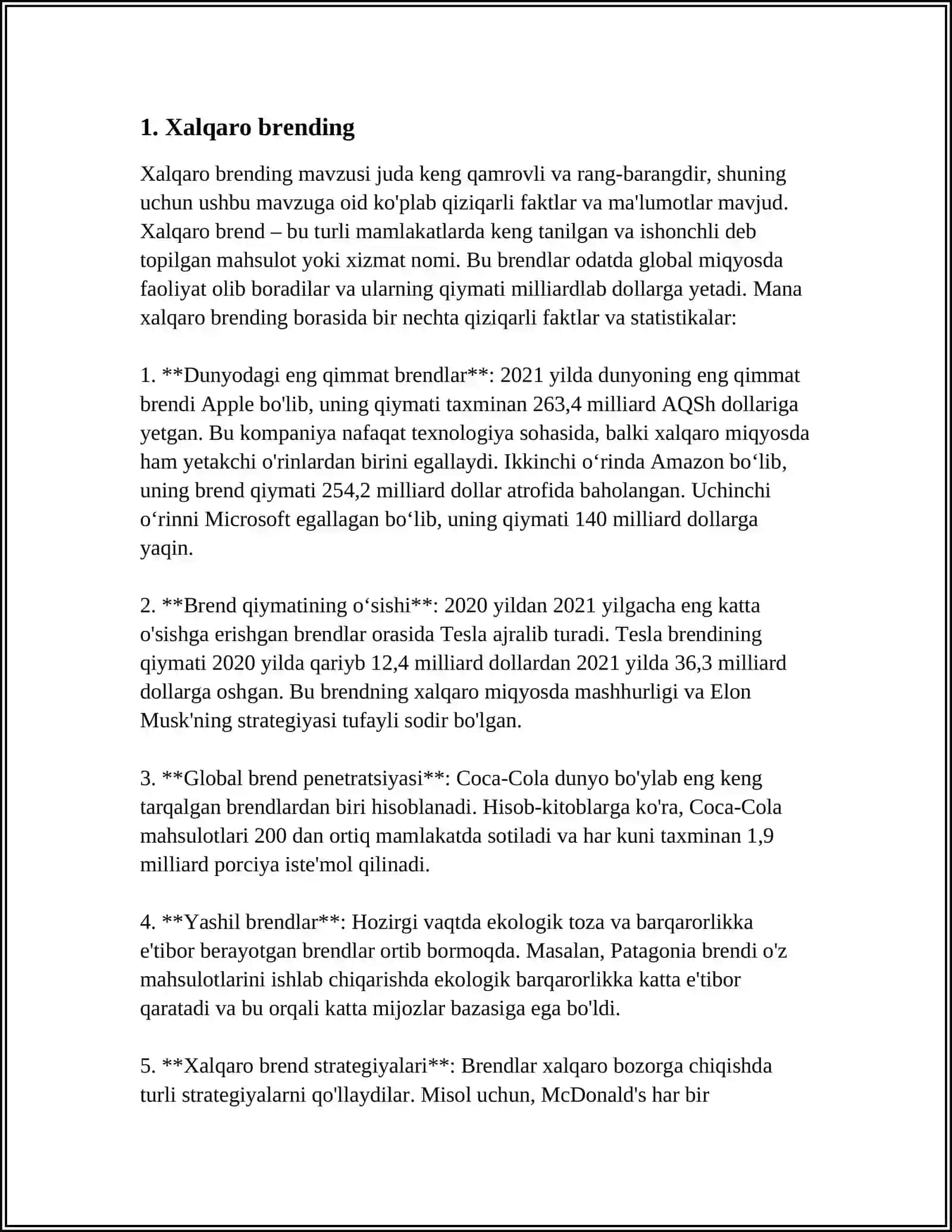 XALQARO MARKETING STRATEGIYALARI 3
