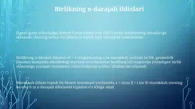 Kompleks ildiz chiqarish 3