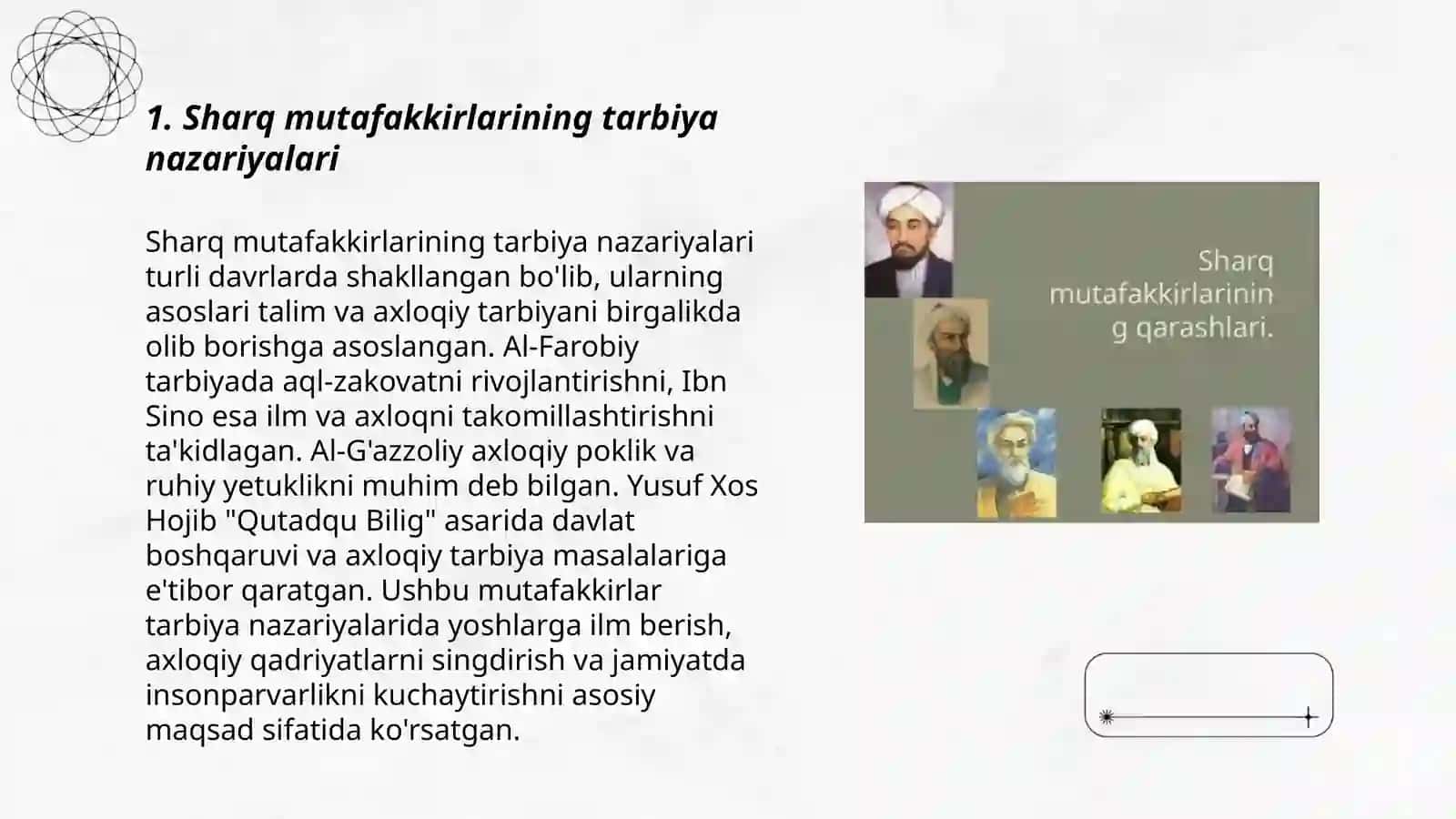 Sharq mutafakkirlari asarlaridagi tarbiya masalalari 3