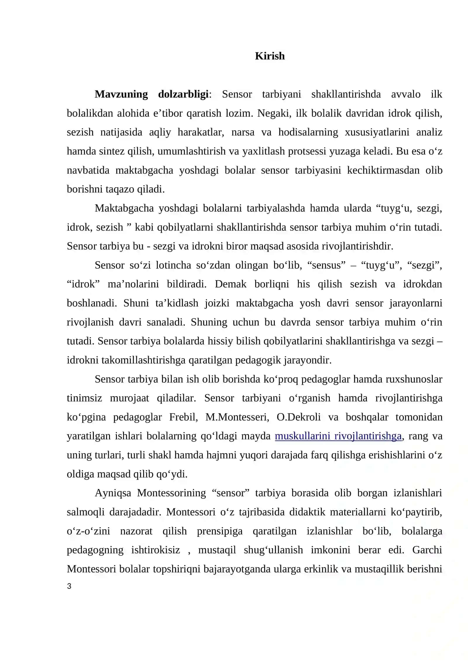 MAKTABGACHA TA’LIM TASHKILOTLARIDA SENSOR TARBIYANI TASHKIL ETISH 3