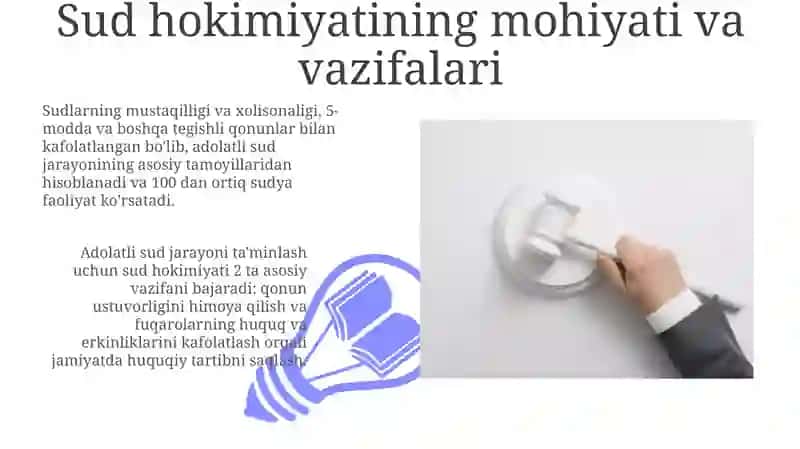 Sud hokimiyati va odil sudlov tushunchasi 3