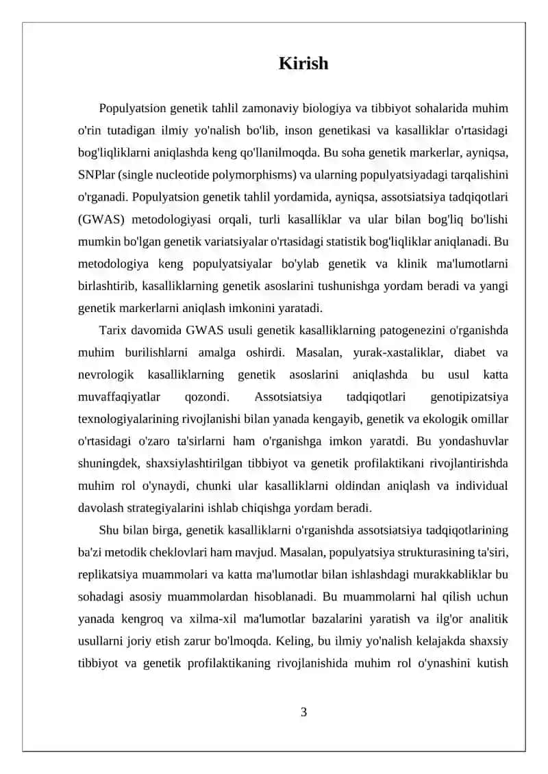 Populyatsion genetika va uning asosiy tushunchalari 3
