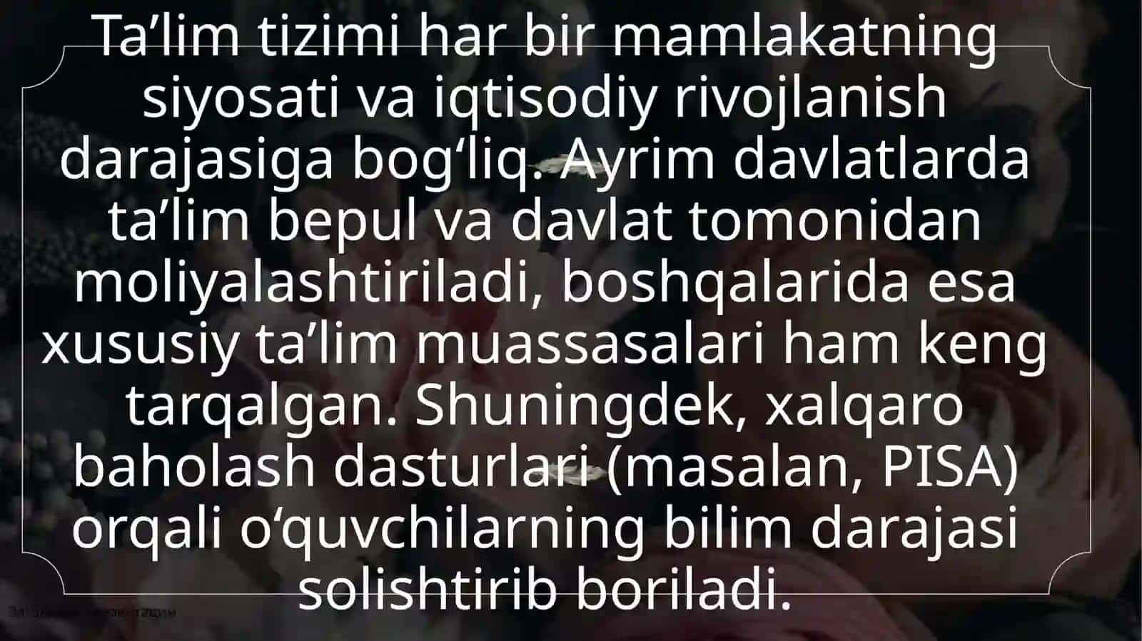 JAHON MAMLAKATLARIDA TALIM TIZIMI 3