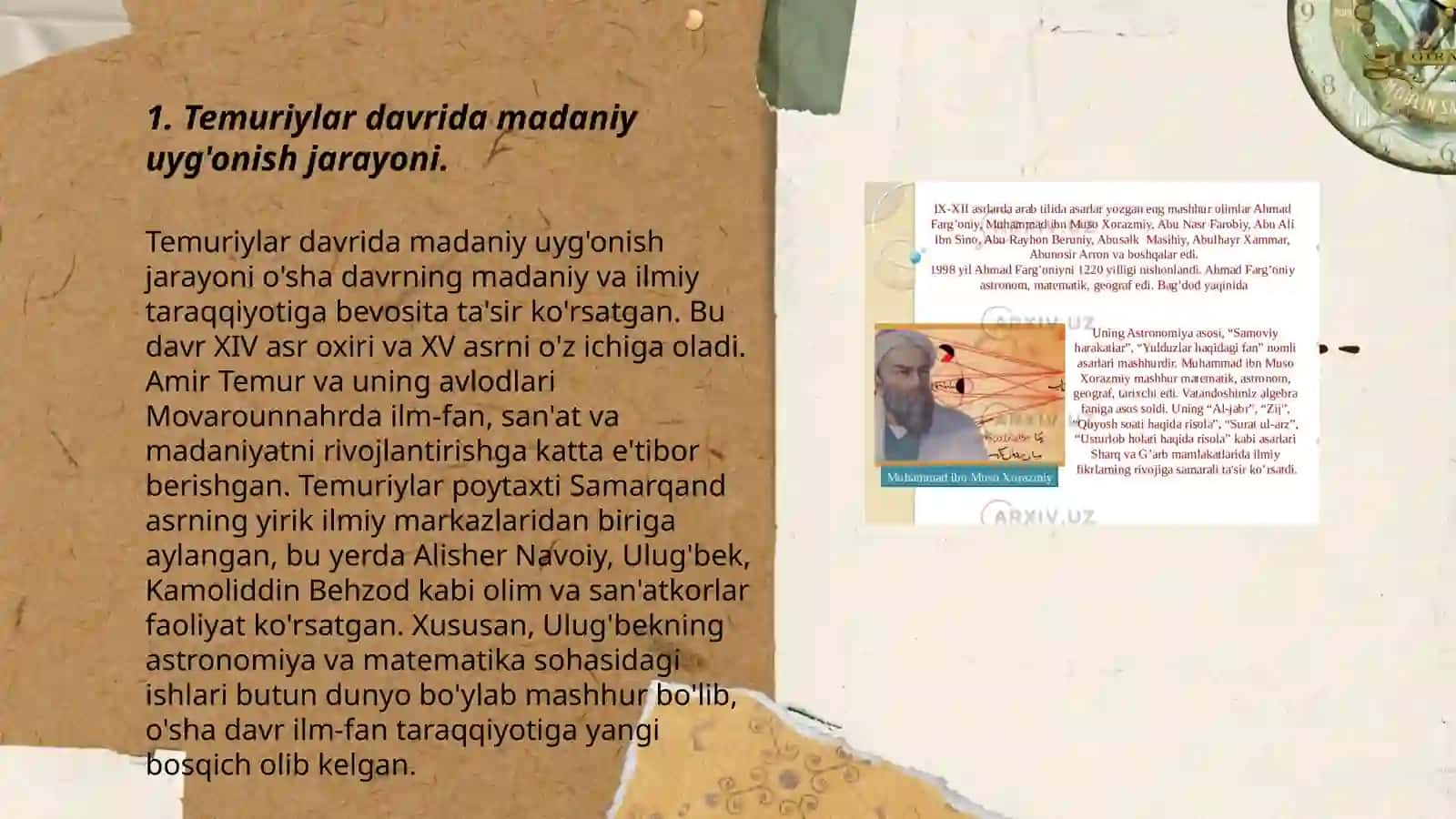 Temuriylar davrida madaniy uyg'onish 3