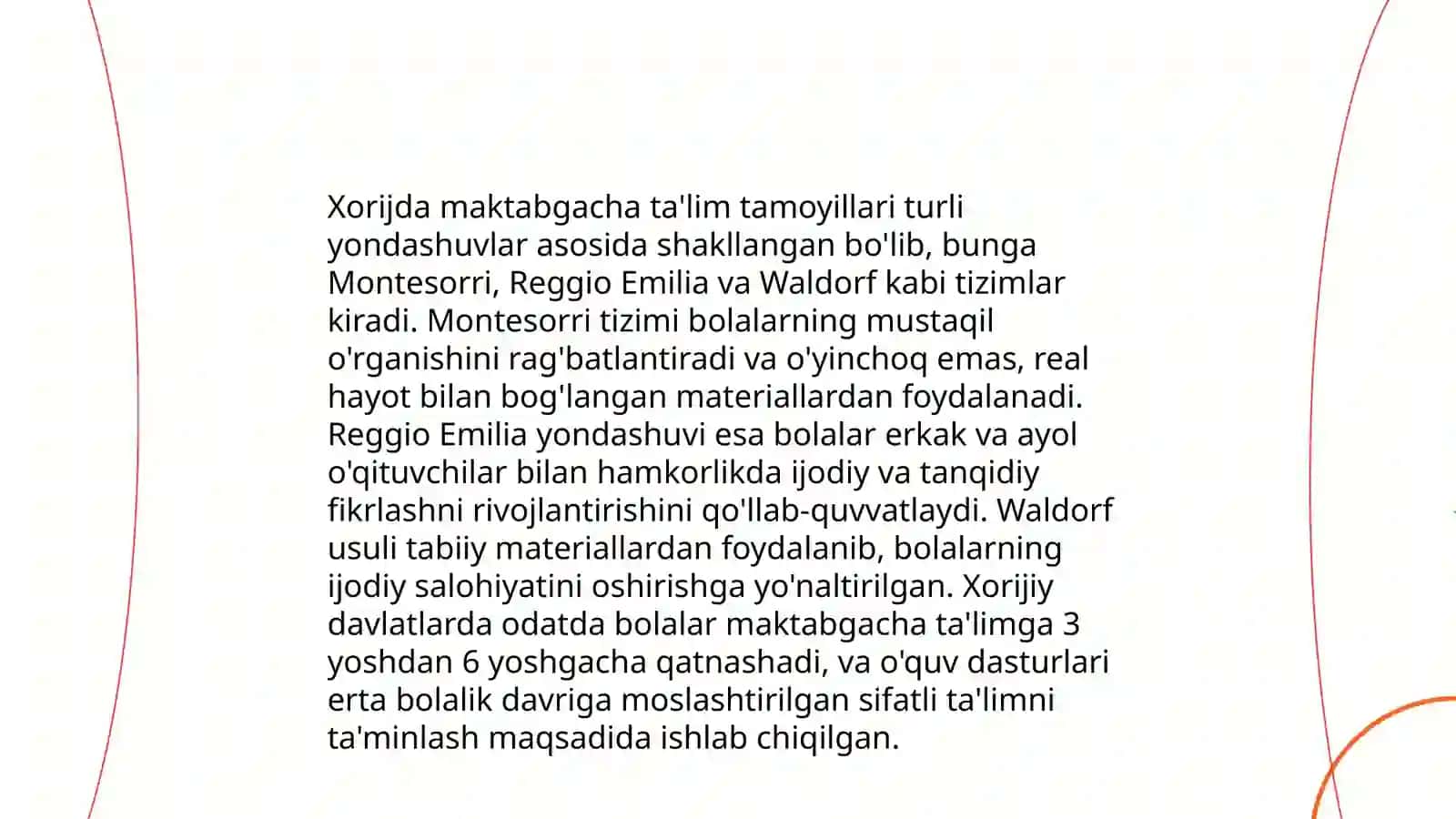 Xorijda maktabgacha ta'lim tizimi 3
