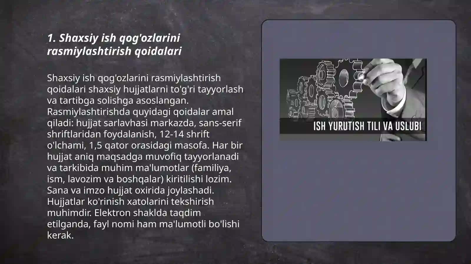 Shaxsiy ish qog'ozlari uslubi 3