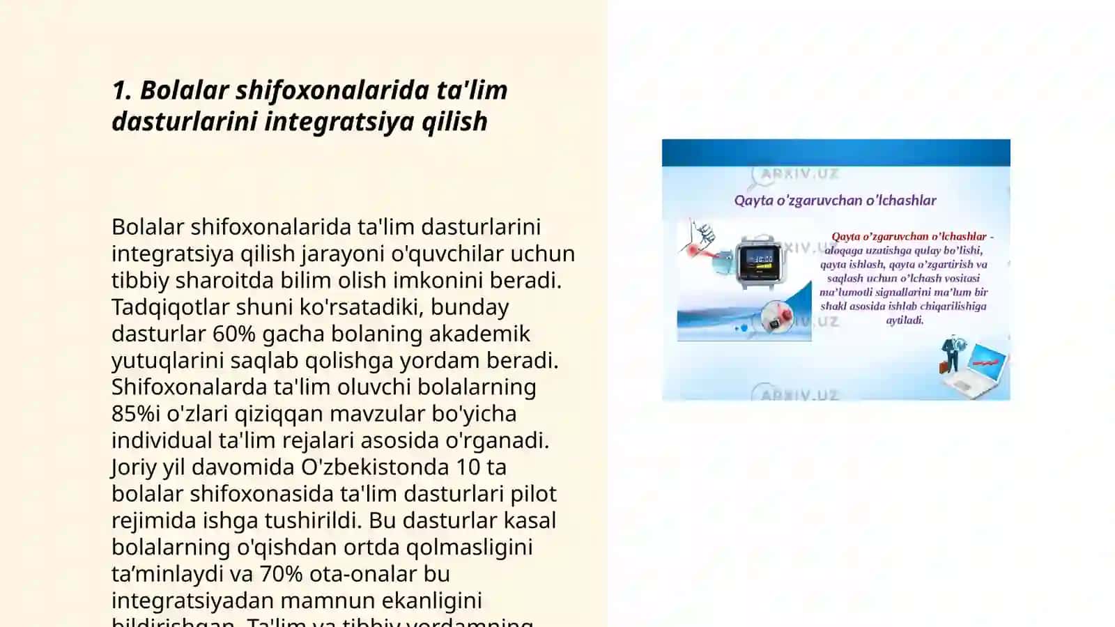 Tibbiyot muassasalarida uzoq muddat davolanayotgan bolalar uchun taʼlim muhitini yaratish 3
