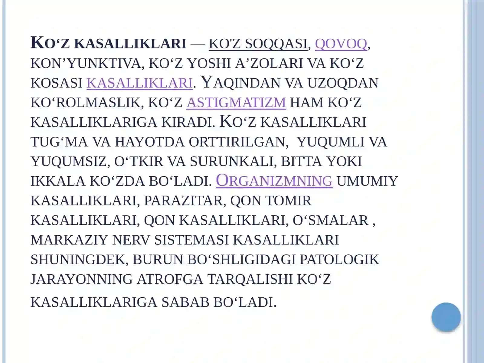 Koʻzjoylashishi va koʻz kasalliklarini aniqlovchi qurilmalar 3
