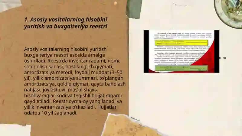 Asosiy vositalar holati va ulardan samarali foydalanish tahlili 3