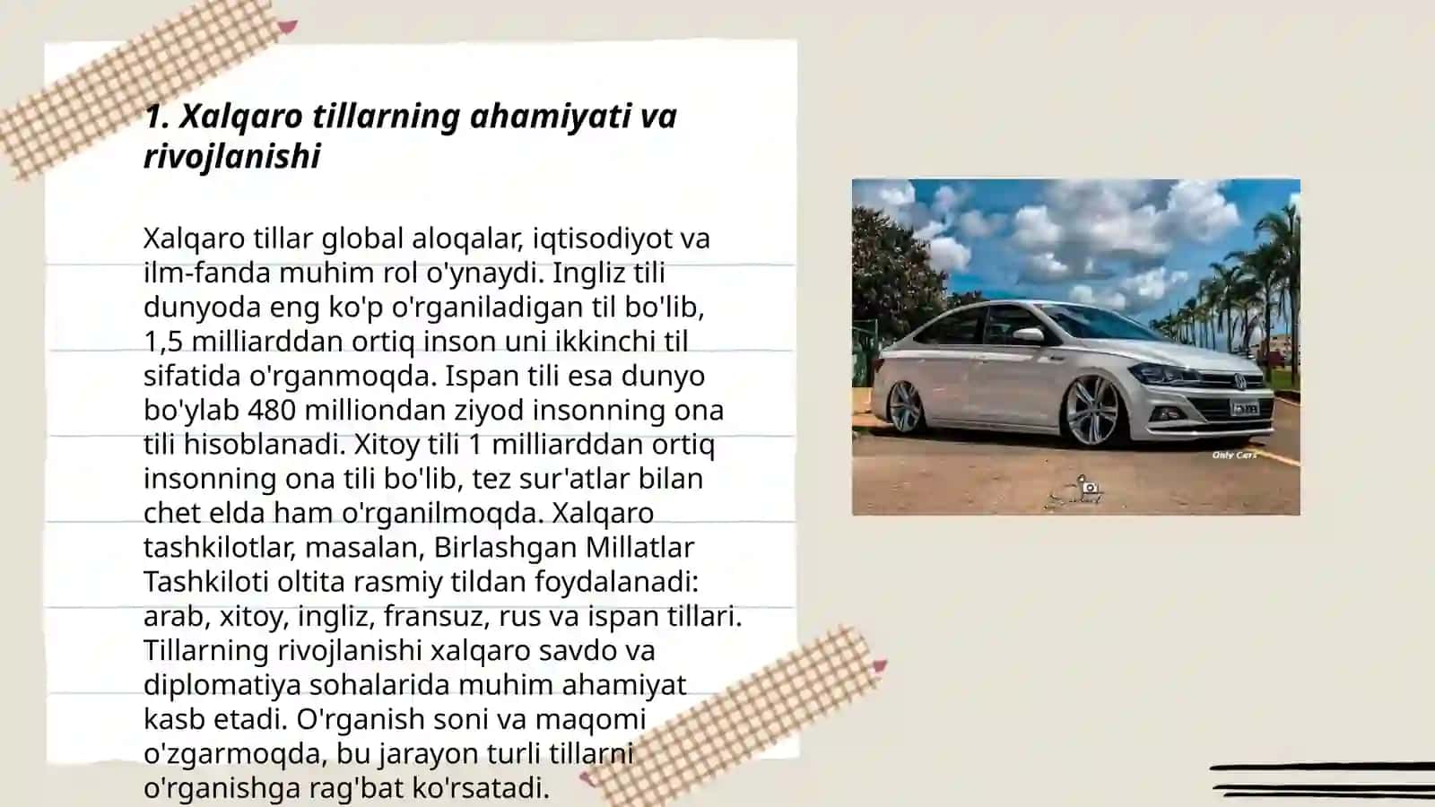 Millatlararo tillar. Xalqaro tillar. Sun'iy tillar 3