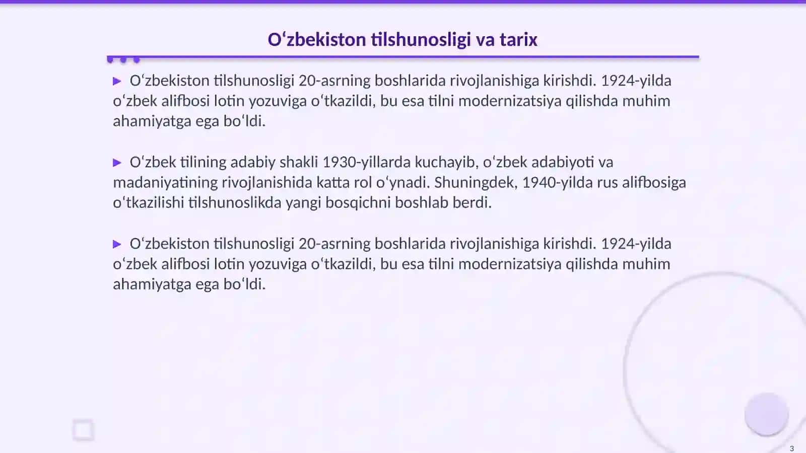 O‘ZBEK ADABIY TILINING SHAKLLANISHIDA BOSHQA TIZIMDAGI TILLARNING O‘RNI 3