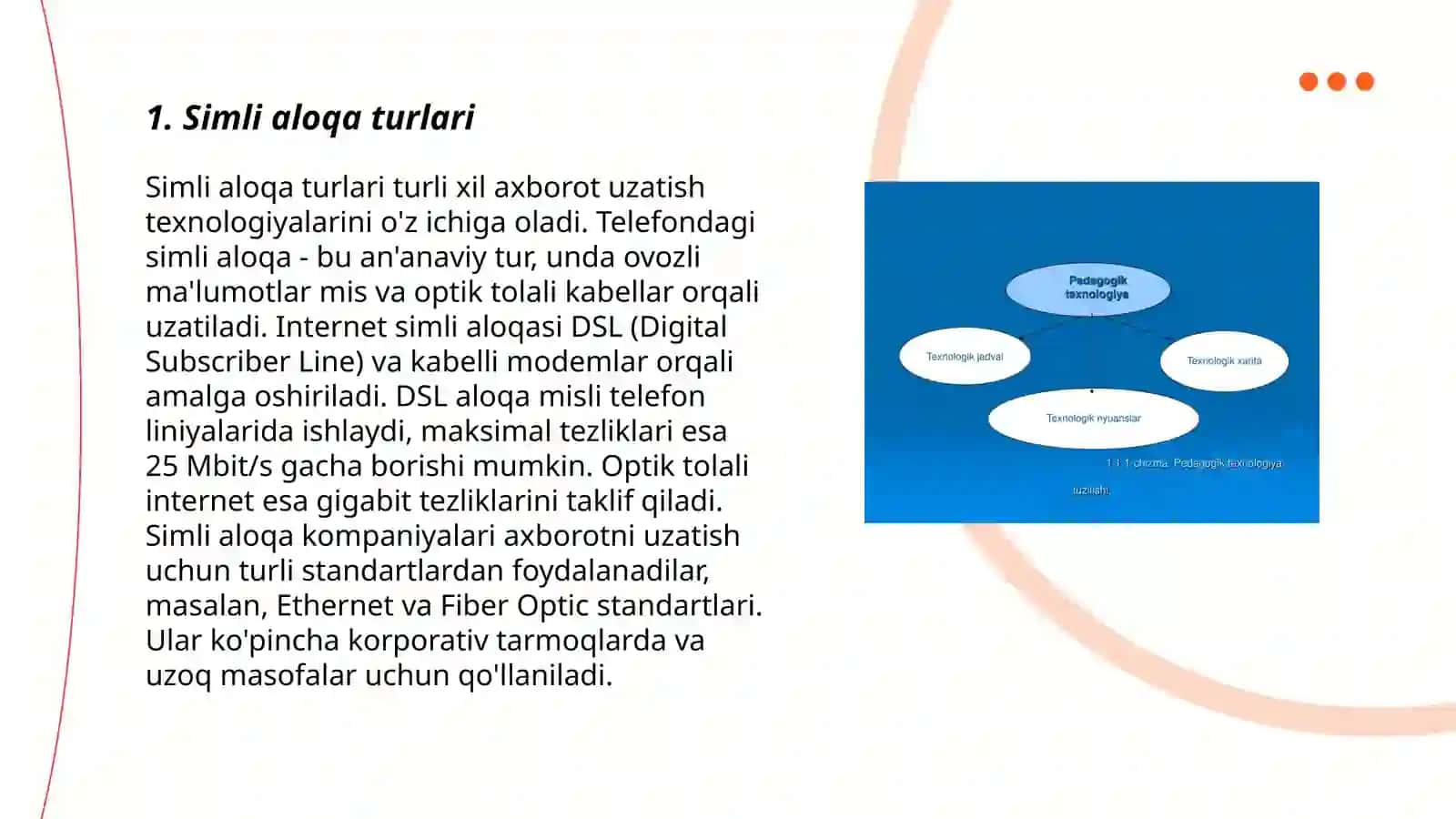 Simli va simsiz texnologiyalar 3