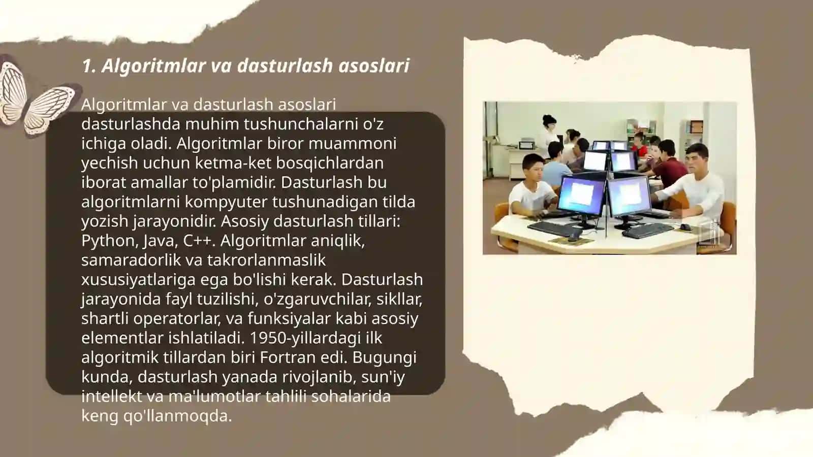 Uzluksiz tizimda informatika va axborot texnologiyalari fanlarining mazmunini 3