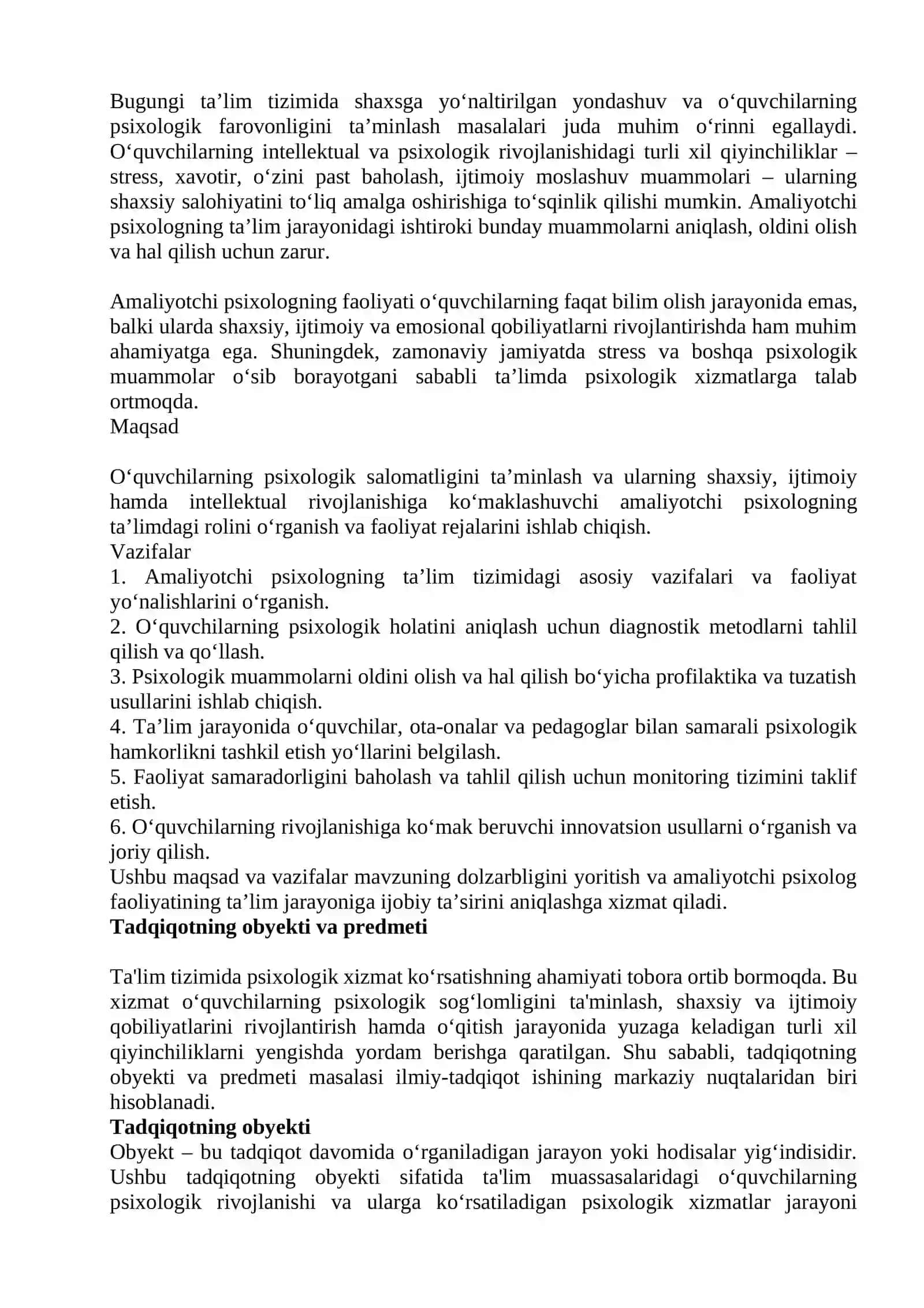 Taʼlimda oʻquvchilarga amaliyotchi psixologning faoliyati 3