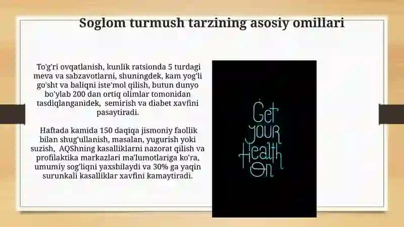Soglom Turmush Tarzi Omillari 3
