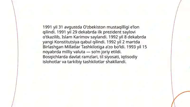 O‘zbekistonning o‘ziga xos istiqlol va taraqqiyot yo‘li 3