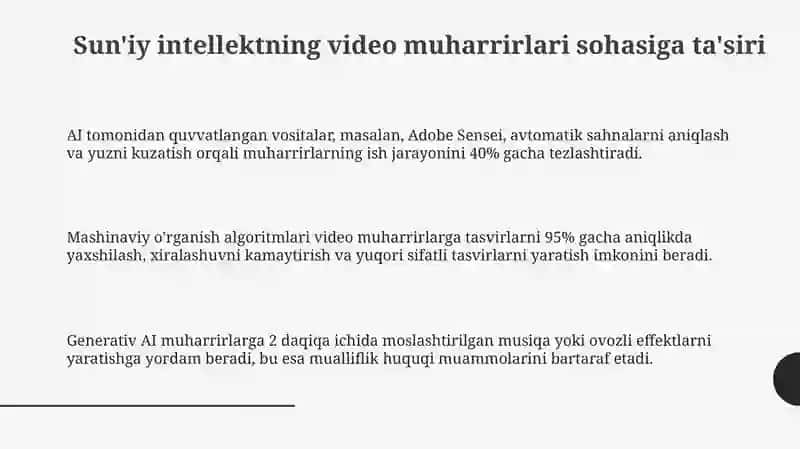 Sun'iy intellektning video montajorlar sohasiga tasiri 3