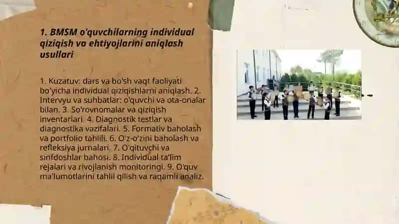BMSM o'quvchilarning qiziqishlari va ehtiyojlarga ko'ra rivojlantirish 3