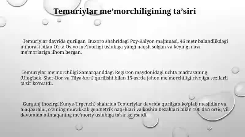 Temuriylar davri me'morchiligi 3