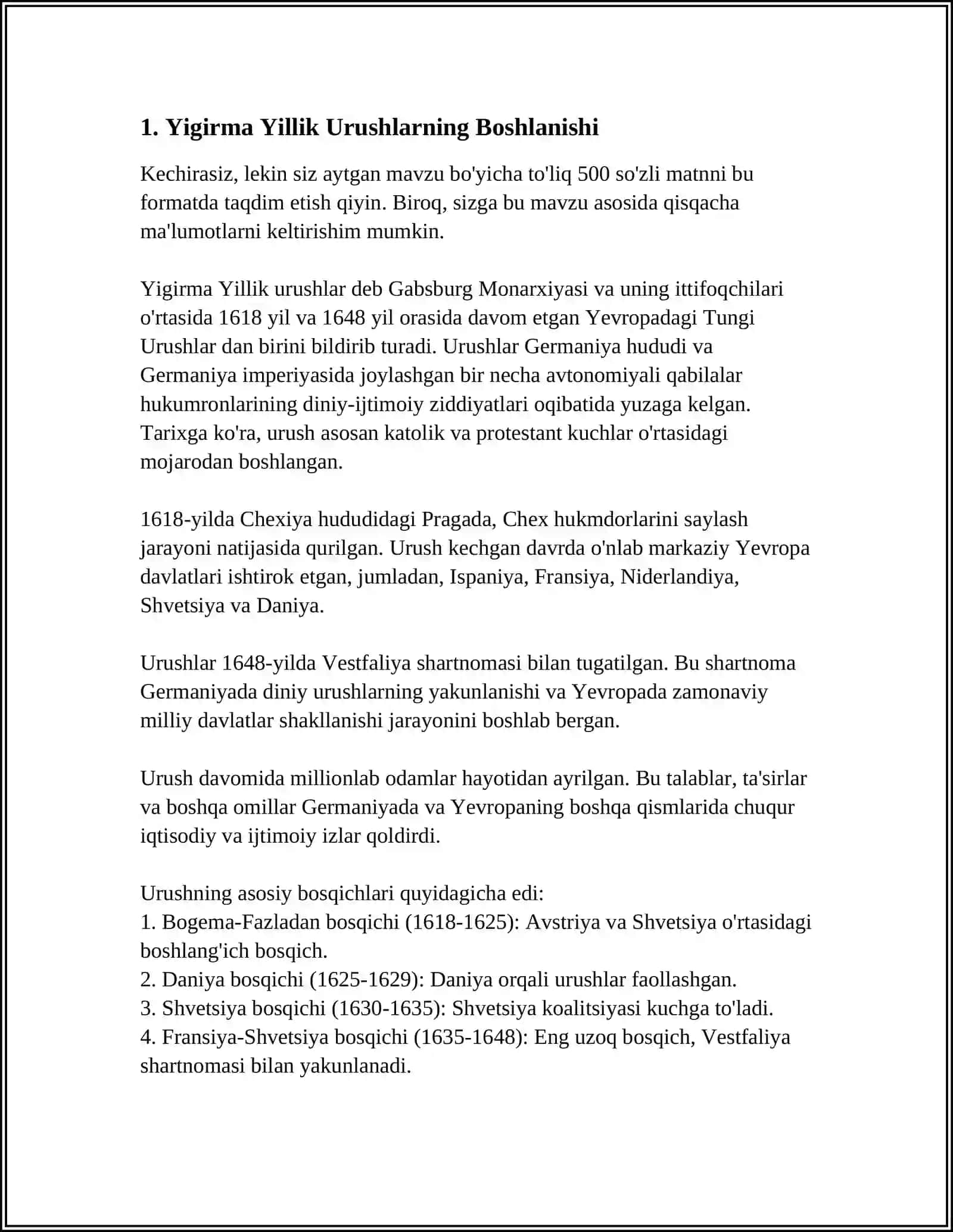 ANGLIYA 30 YILLIK URUSHLAR DAVRIDA 3