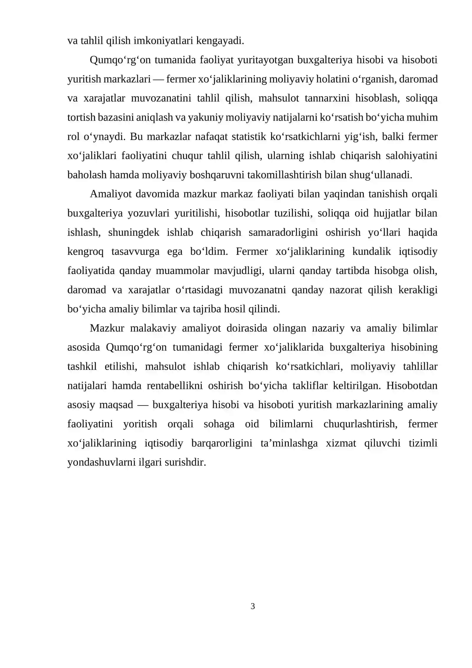 Xo’jalik yurituvchilar bo’yicha buxgalteriya hisobi 3