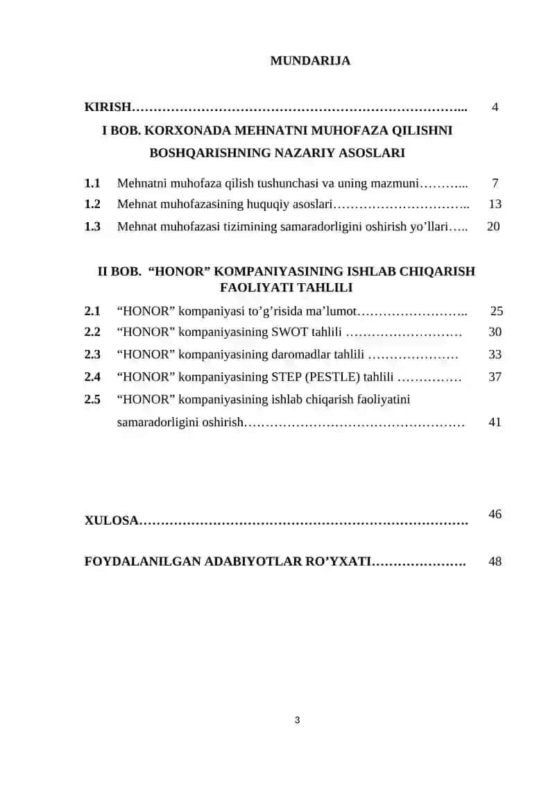 Korxonada mehnatni muhofaza qilishni boshqarish 3