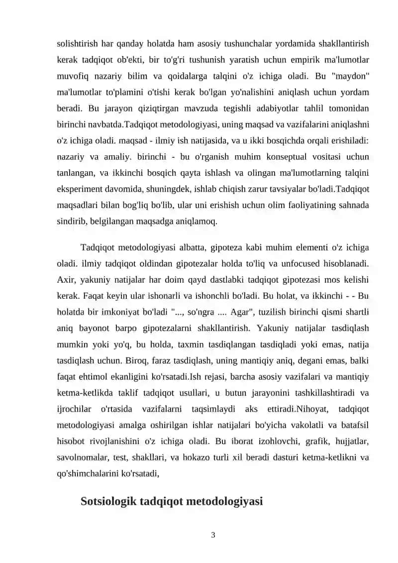 Sotsiologik tadqiqotlar metodologiyasi 3