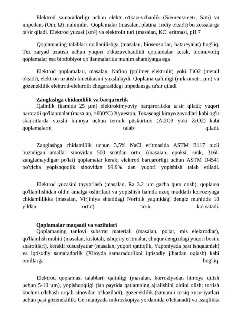 Elektrod va uning qoplamasi 3