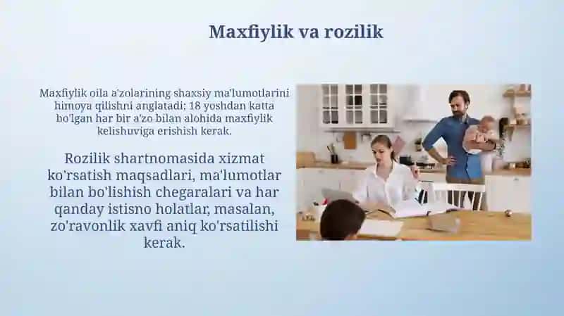 Oila bilan ishlashning axloqiy tamoyillari 3
