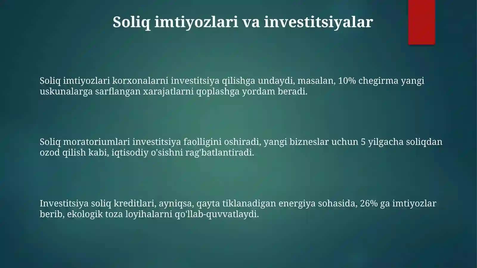 Soliq siyosati va uning iqtisodiy barqarorlikdagi oʻrni 3