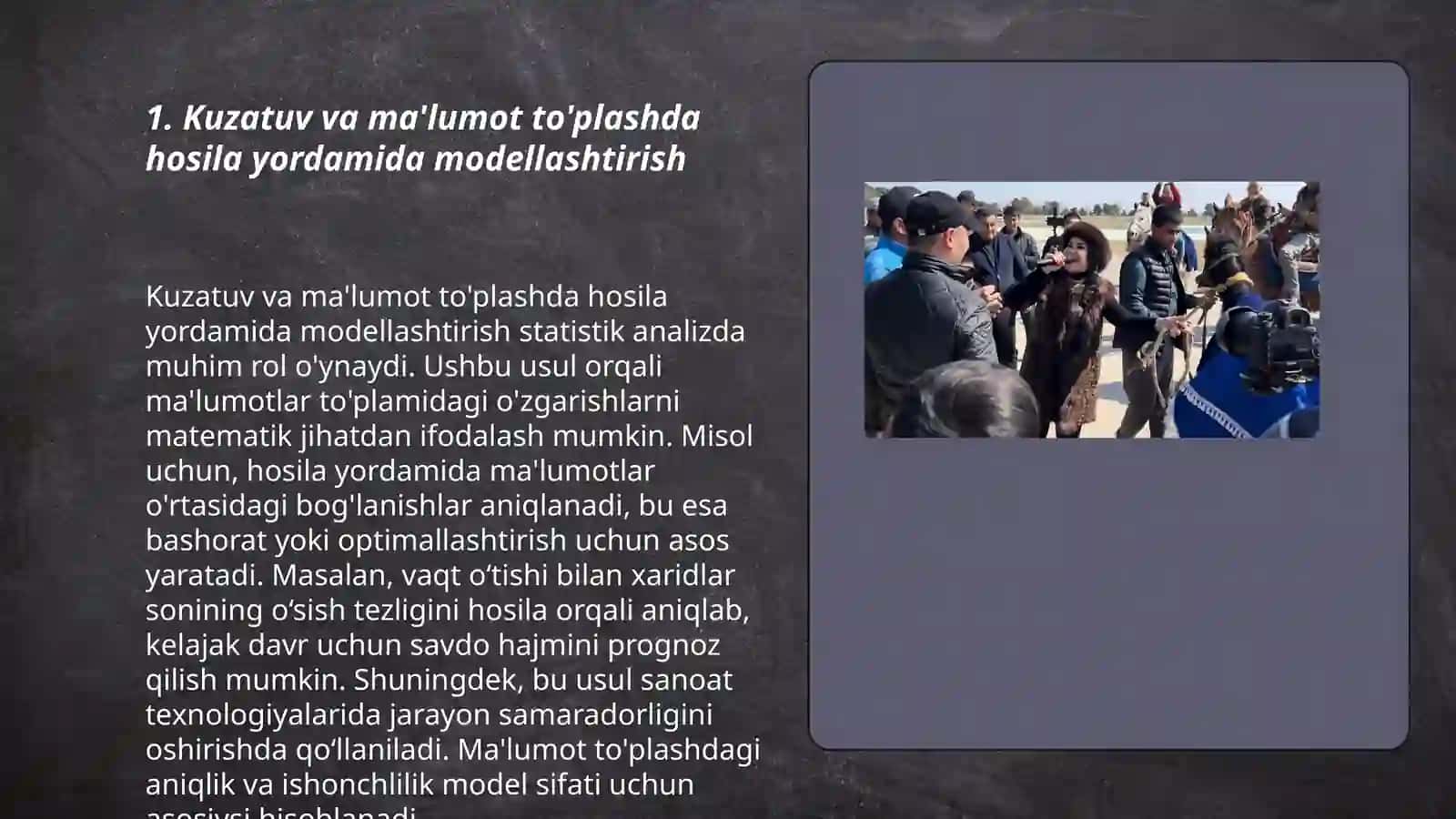 Hosila yordamida modellashtirish 3