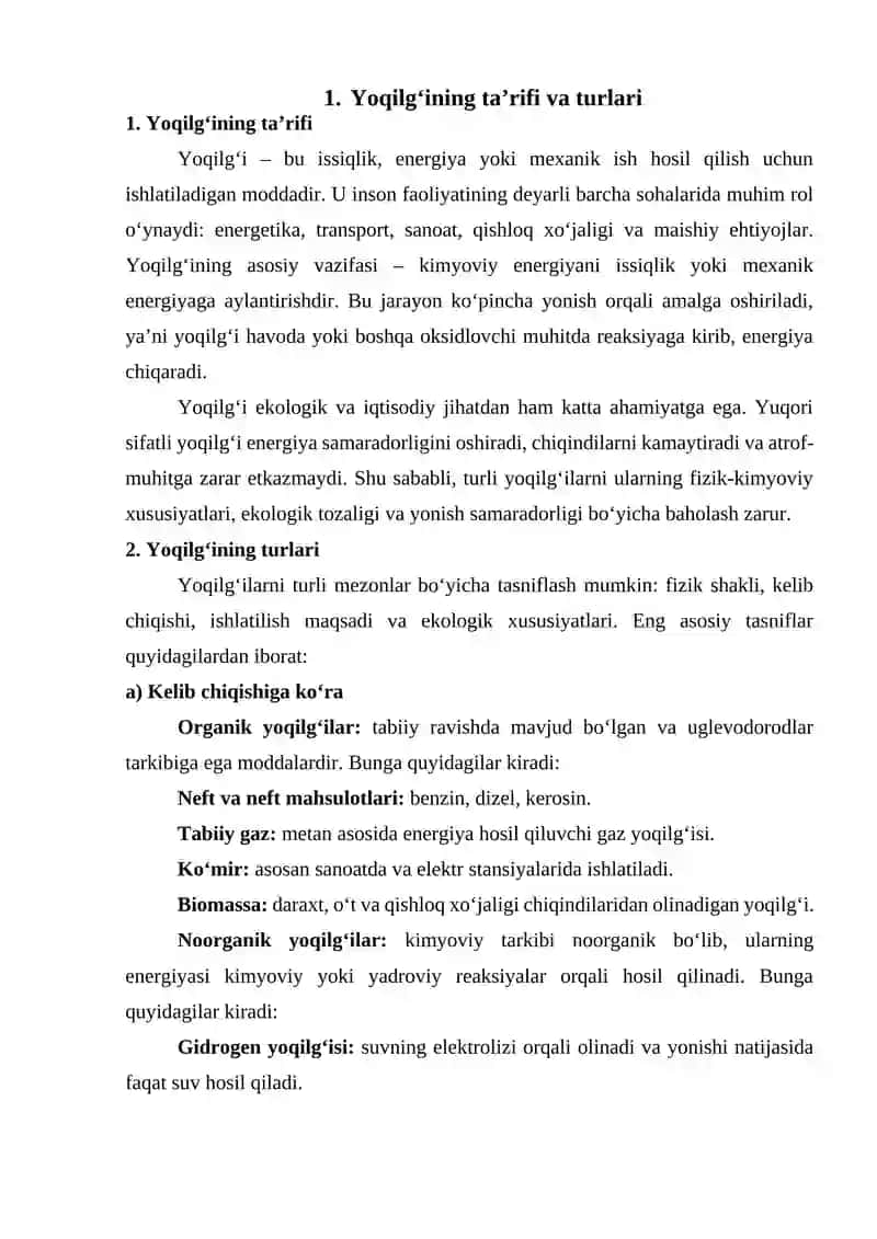 Yoqilgʻining asosiy harakteristikasi 3