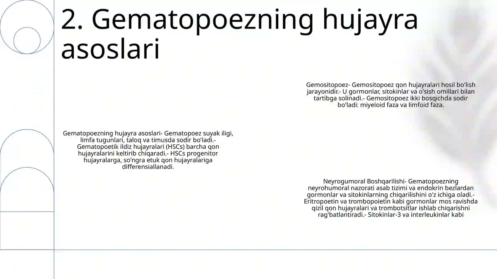Gemositopoez. Gemositopoezning Neyrogumoral Boshqarilishi 3