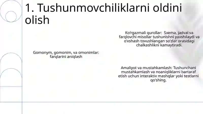 Omonimlar va omofonlar mavzusida taqdimot 3