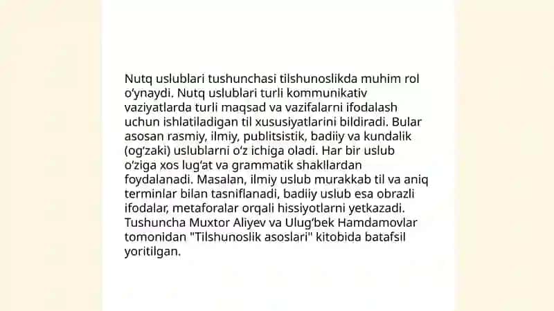 Nutq uslublari va ularning xususiyatlari 3